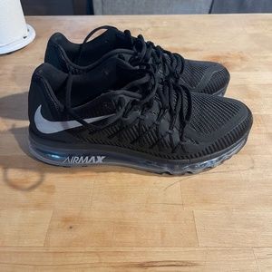 Nike Mens Size 10.5 AirMax 2015 - Black/Wolf Grey